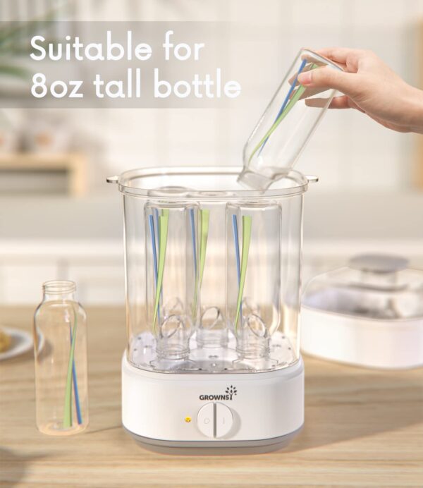 Grownsy Bottle Sterilizer, Baby Bottle Steam Sterilizer for Parts - Image 6