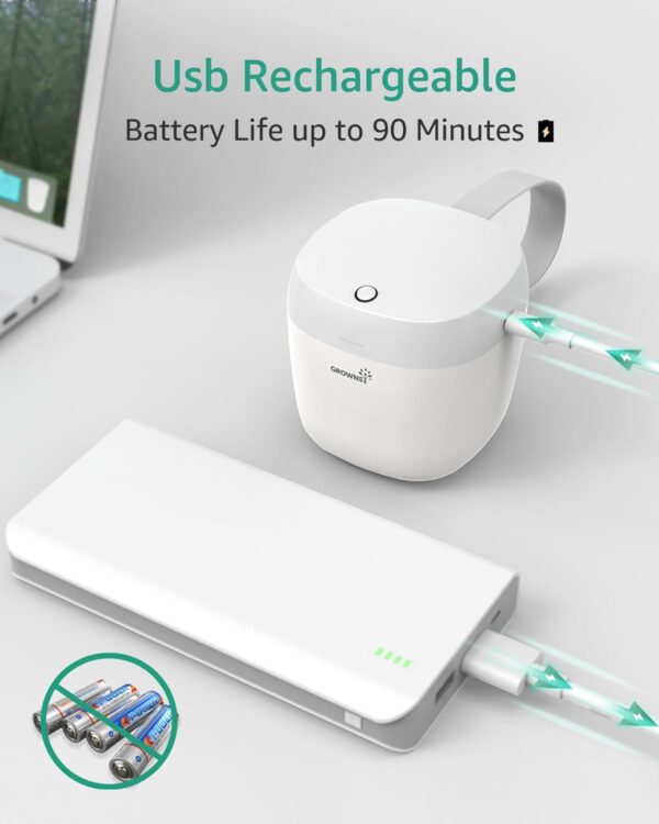 GROWNSY Pacifier Sanitizer Portable, UV Light Sanitizer on The Go, USB Charging Sanitizer Case, Mini Pacifier Sanitizer 99.99% Cleaned in 59 Seconds (White) - Image 7