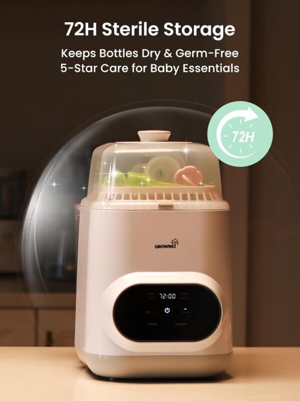 Grownsy EaseClean Bottle Washer Pro All-in-One Bottle Washer and Sterilizer and Dryer - Image 2