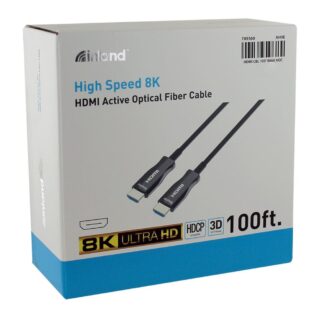 Inland 48G Ultra High Speed HDMI Active Optical Cable - 100 ft