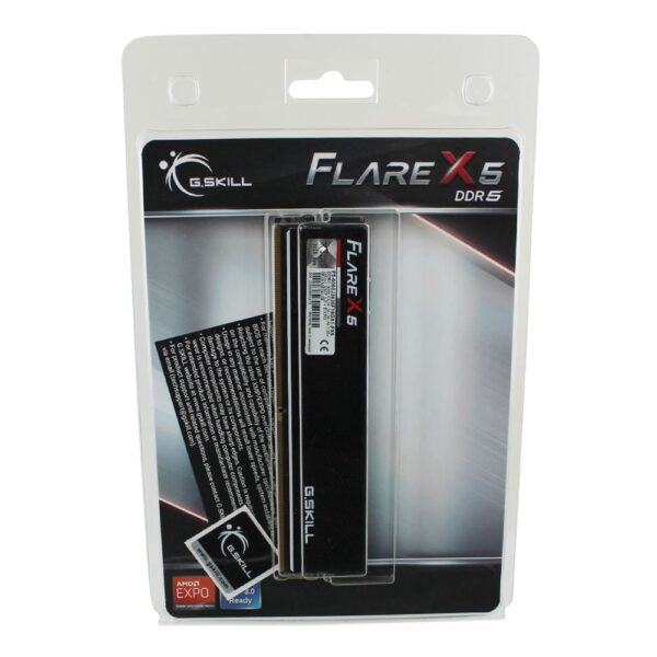 G.Skill Flare X5 16GB (1 x 16GB) DDR5-6000 PC5-48000 CL36 Single Channel Desktop Memory Module F5-6000J3636F16GX1-FX5 - Black - Image 2