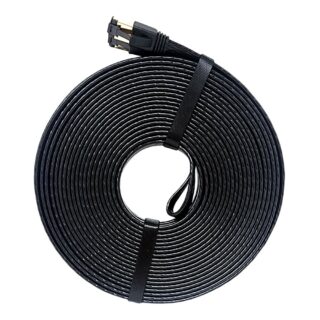 PPA Ethernet Cables CAT8 50ft SNG FLAT BLACK