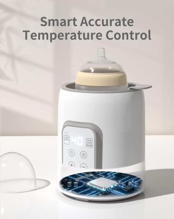 Bottle Warmer, GROWNSY 8-in-1 Fast Baby Milk Warmer with Timer - Image 2