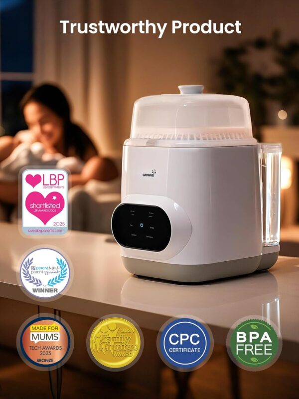Grownsy EaseClean Bottle Washer Pro All-in-One Bottle Washer and Sterilizer and Dryer - Image 3