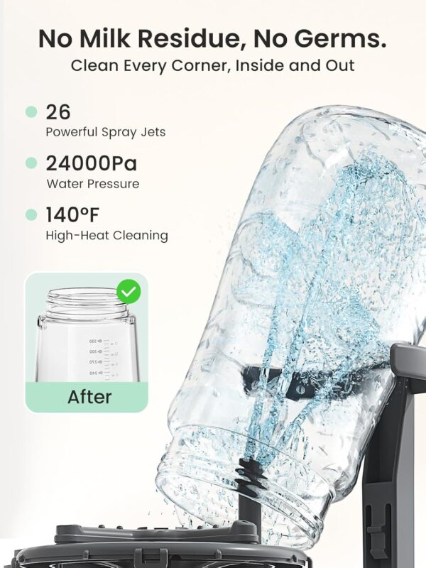 Grownsy EaseClean Bottle Washer Pro All-in-One Bottle Washer and Sterilizer and Dryer - Image 5