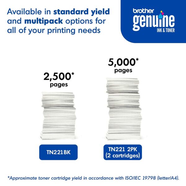 Brother TN-221 Black Standard Yield Toner Cartridge (TN221BK) - Image 3