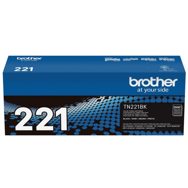 Brother TN-221 Black Standard Yield Toner Cartridge (TN221BK) - Image 2