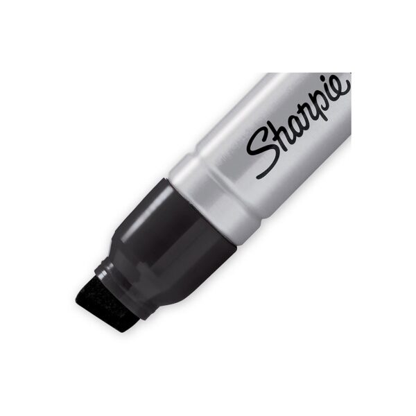 Sharpie Magnum Tank Permanent Marker, Chisel Tip, Black, 12/Pack (44001A) - Image 2