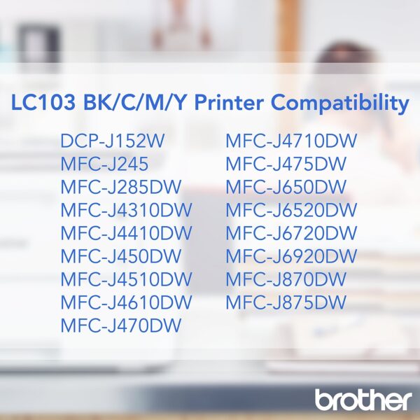 Brother LC1033PKS Cyan/Magenta/Yellow High Yield Ink Cartridge, 3/Pack (LC1033PKS) - Image 2